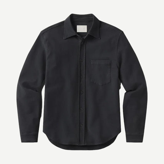 Luca Bucket Dyed Button Up - Gravel