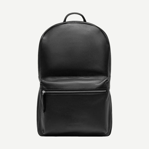 Leather Backpack - Black - Galvanic.co