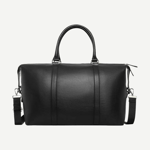 Leather Weekend Bag - Black - Galvanic.co