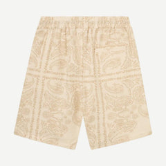 Lesley Paisley Shorts - Light Ivory - Galvanic.co
