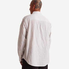 Luis Check L/S Shirt - Ivory - Galvanic.co