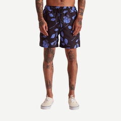 Timothy Floral Impressions Swim Shorts - Black - Galvanic.co