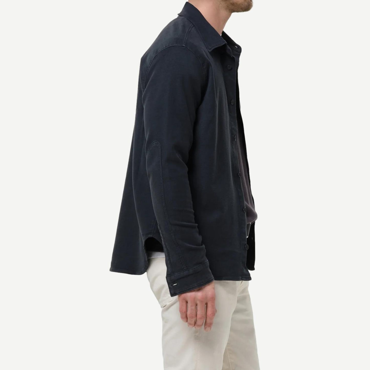 Luca Bucket Dyed Button Up - Gravel