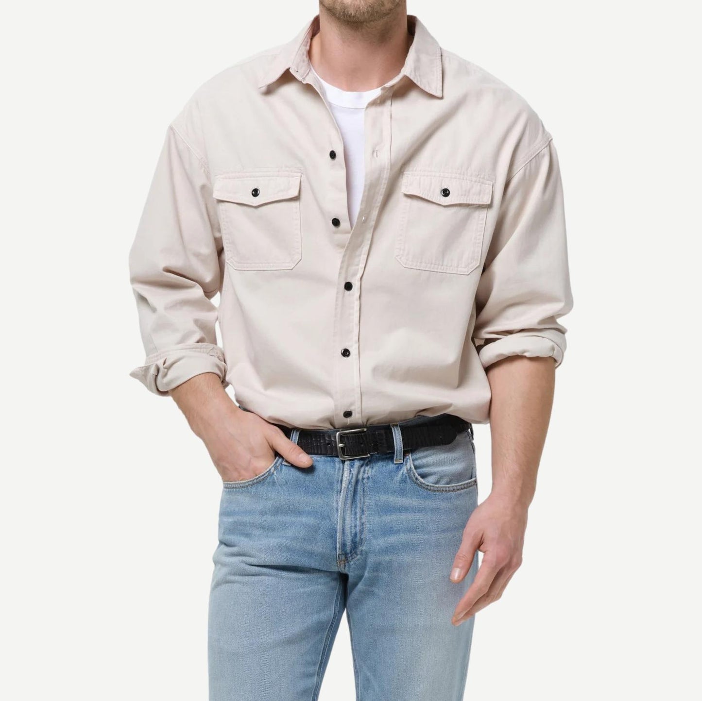 Shigoto Shirt - Light Taupe