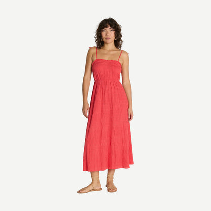 Madeline Tie Midi Dress - Flora
