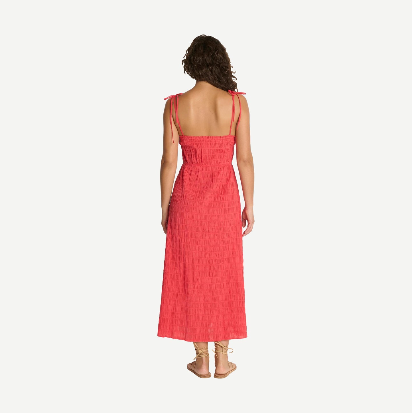 Madeline Tie Midi Dress - Flora