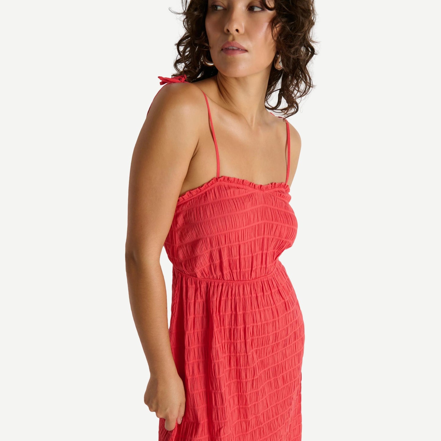 Madeline Tie Midi Dress - Flora