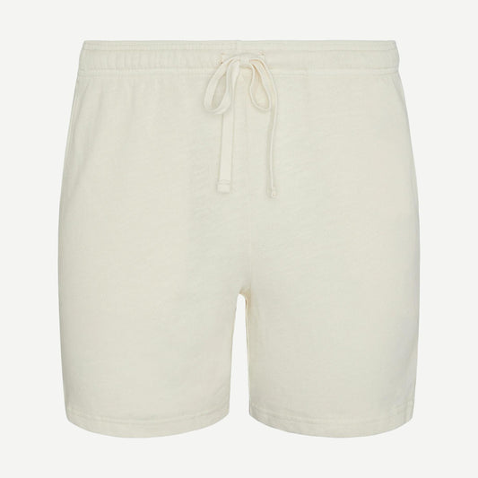 Onia Slub Terry 6-inch shorts in Egret color, casual men's shorts with textured fabric and comfortable fit.