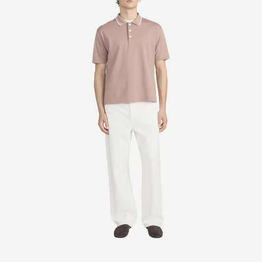 Light Pique Polo - Smokey Mauve - Galvanic.co