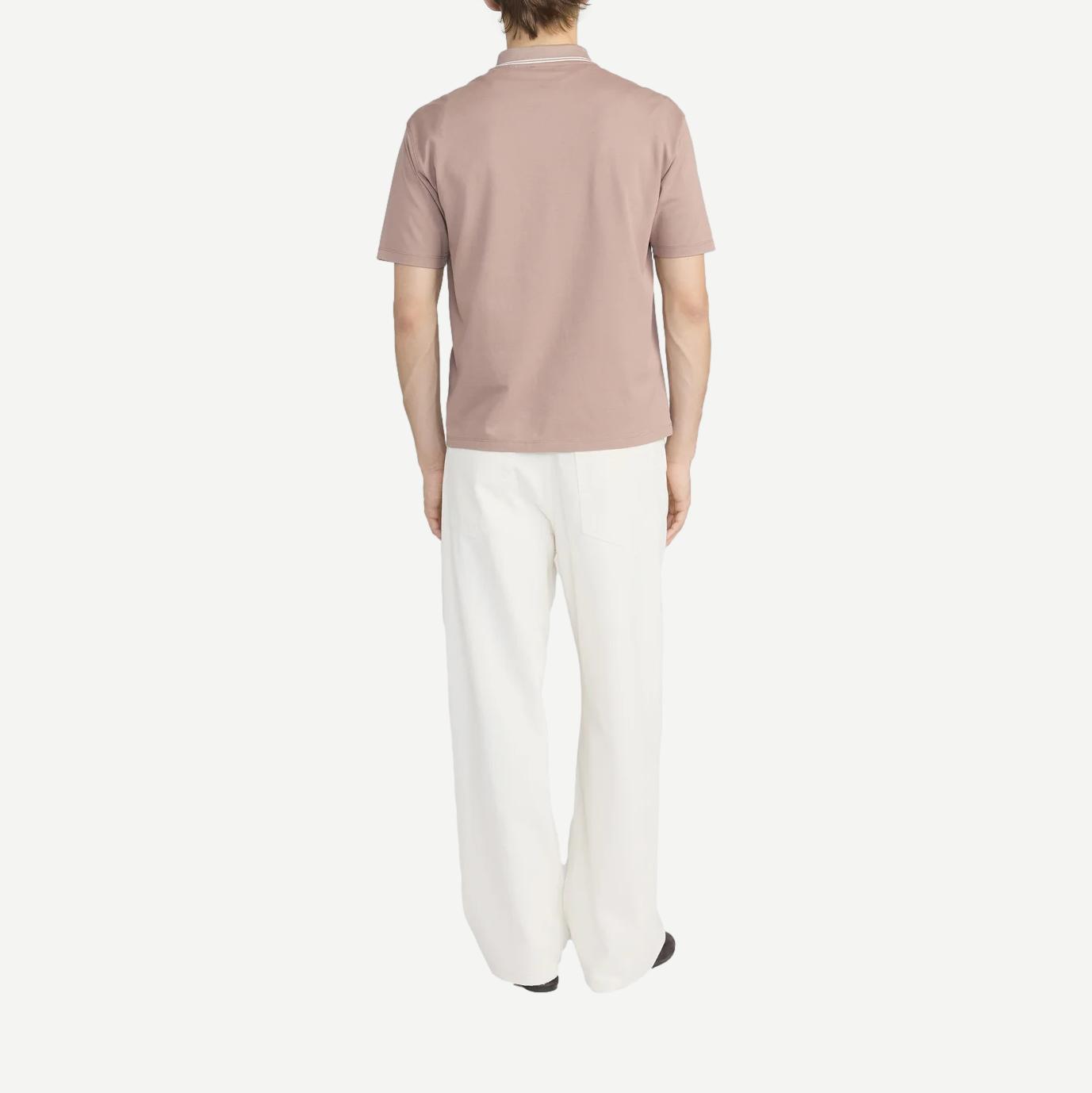 Light Pique Polo - Smokey Mauve - Galvanic.co