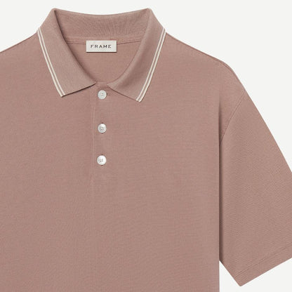 Light Pique Polo - Smokey Mauve - Galvanic.co