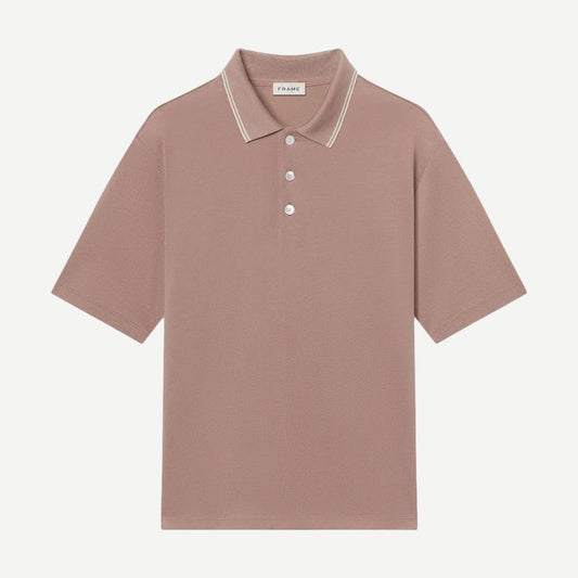 Light Pique Polo - Smokey Mauve - Galvanic.co
