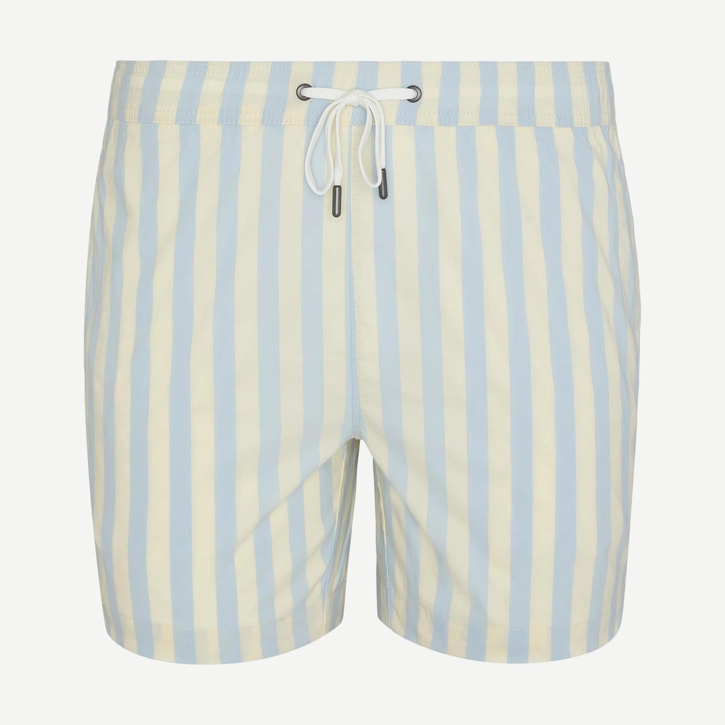 Charles 5" Swimshort Macro Stipe - Sky/Cream - Galvanic.co