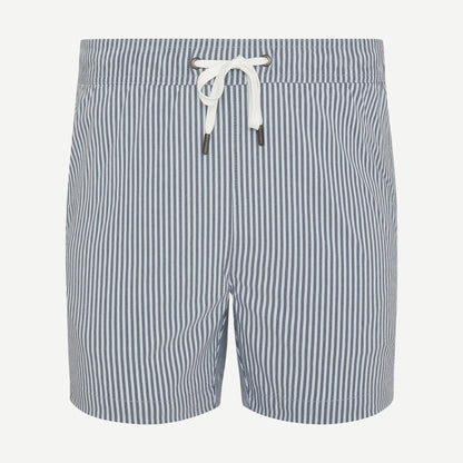 Charles 5" Swim Trunk Tonal - Stripe Blue/Multi - Galvanic.co