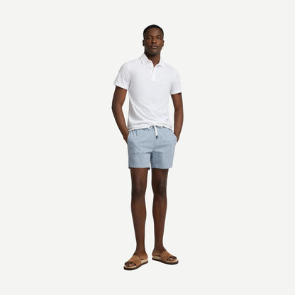Charles 5" Swim Trunk Tonal - Stripe Blue/Multi - Galvanic.co