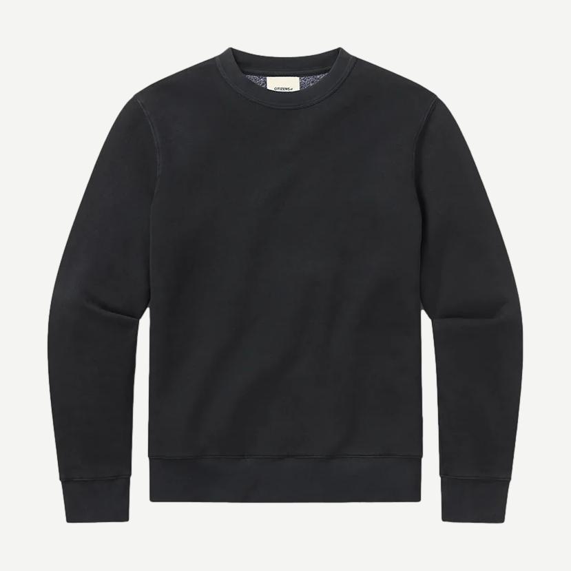 Vintage Crewneck Sweatshirt - Washed Black - Galvanic.co