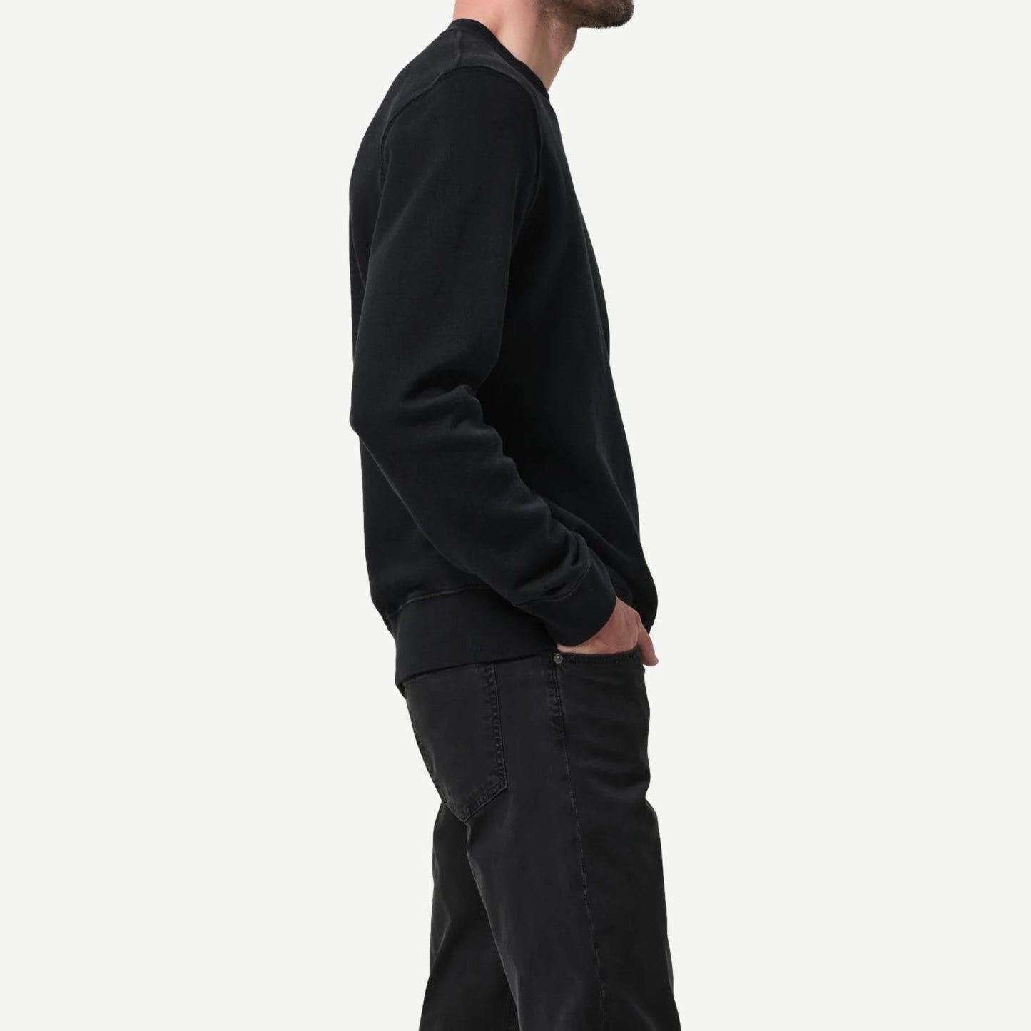 Vintage Crewneck Sweatshirt - Washed Black - Galvanic.co