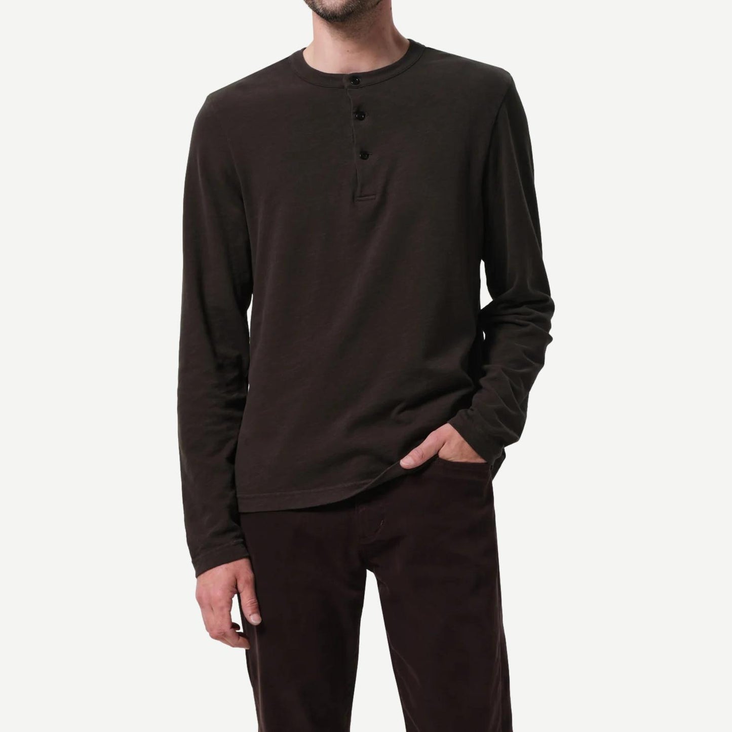Three Button Henley - Forrest - Galvanic.co