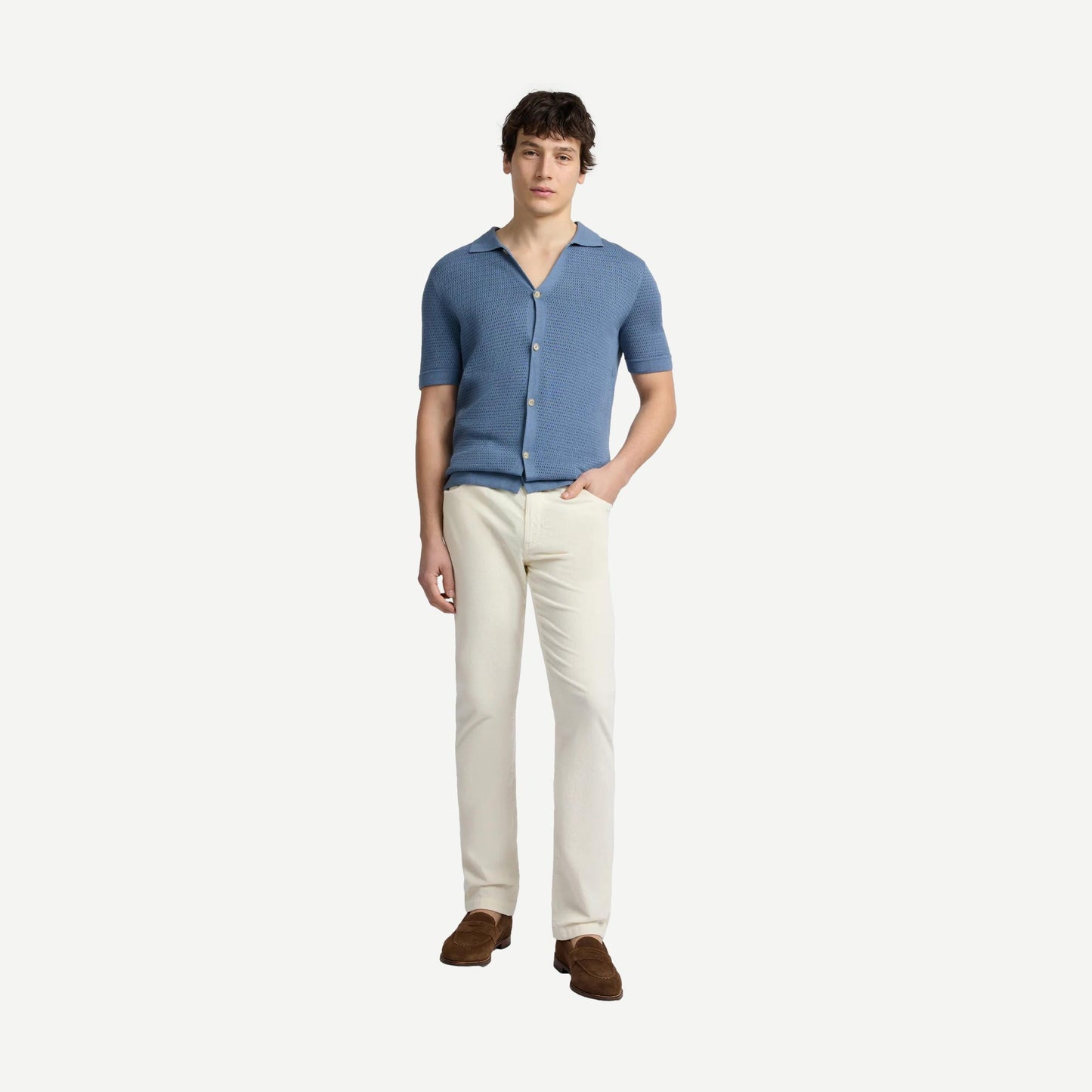 Drop Needle Button Up - Mist - Galvanic.co
