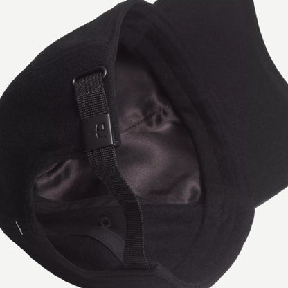 Miles Baseball Cap - Black Wool