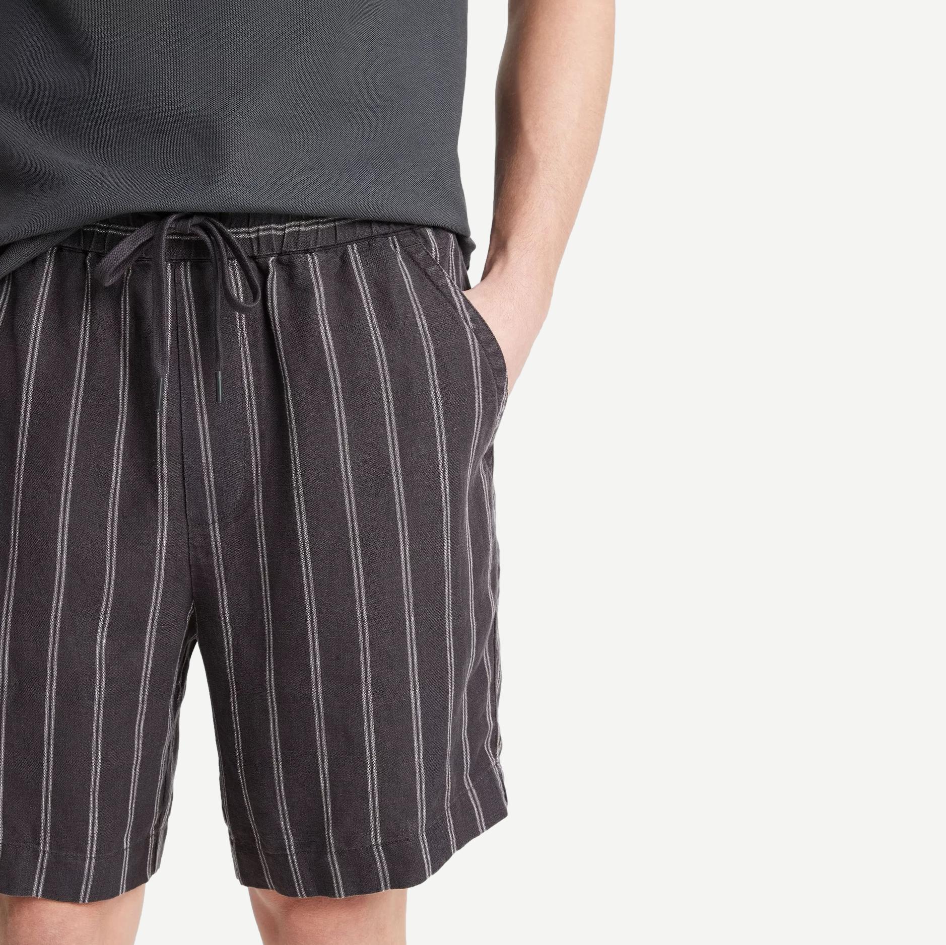 Moonbay Stripe Short - Soft Black - Galvanic.co