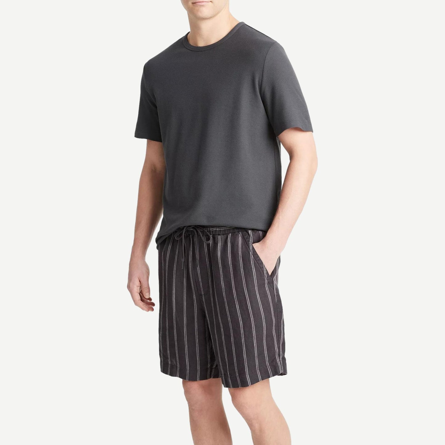 Moonbay Stripe Short - Soft Black - Galvanic.co