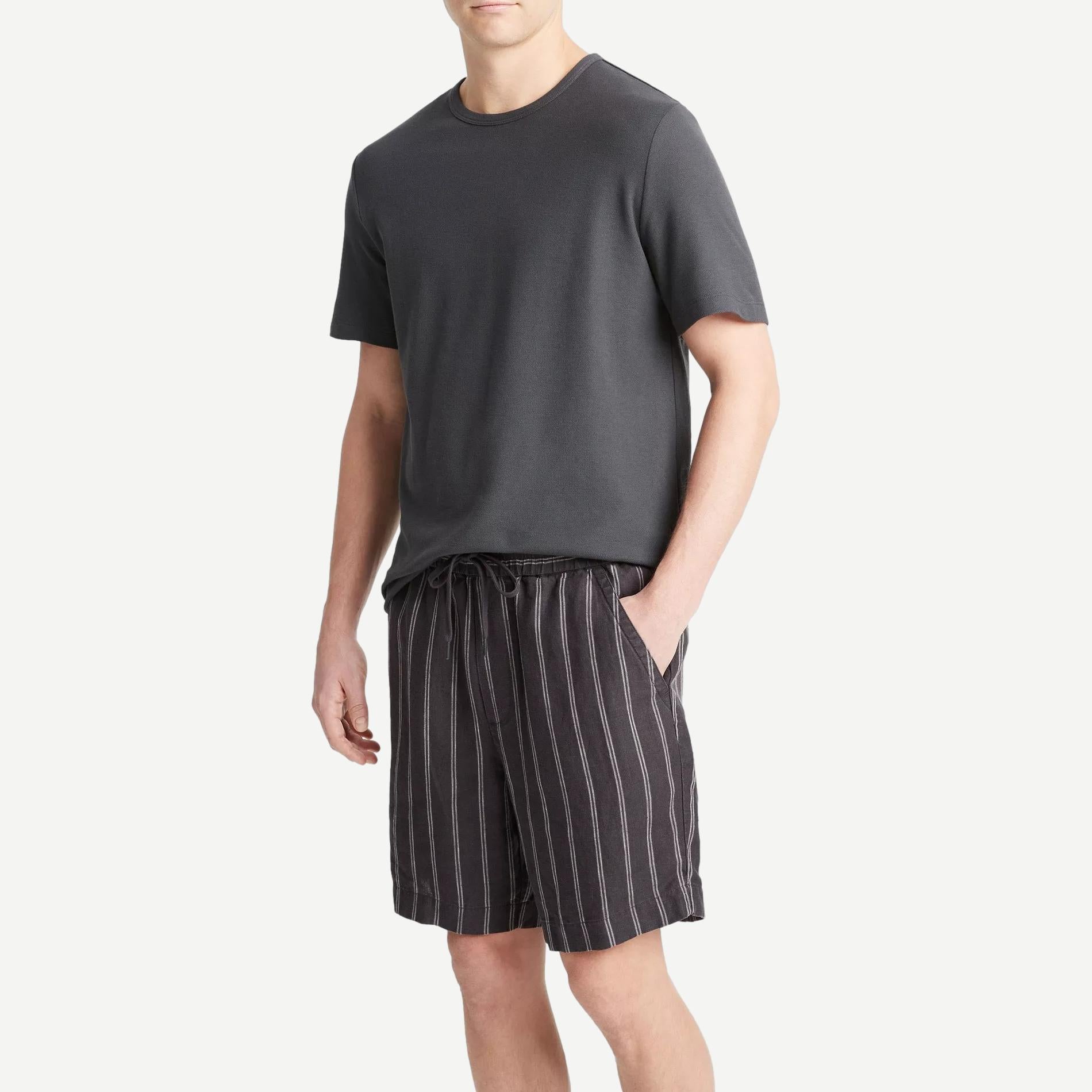 Moonbay Stripe Short - Soft Black - Galvanic.co