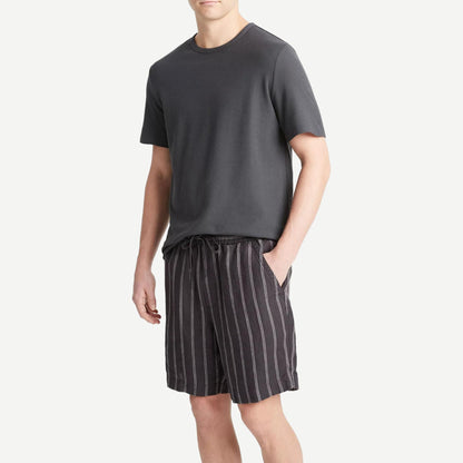 Moonbay Stripe Short - Soft Black - Galvanic.co