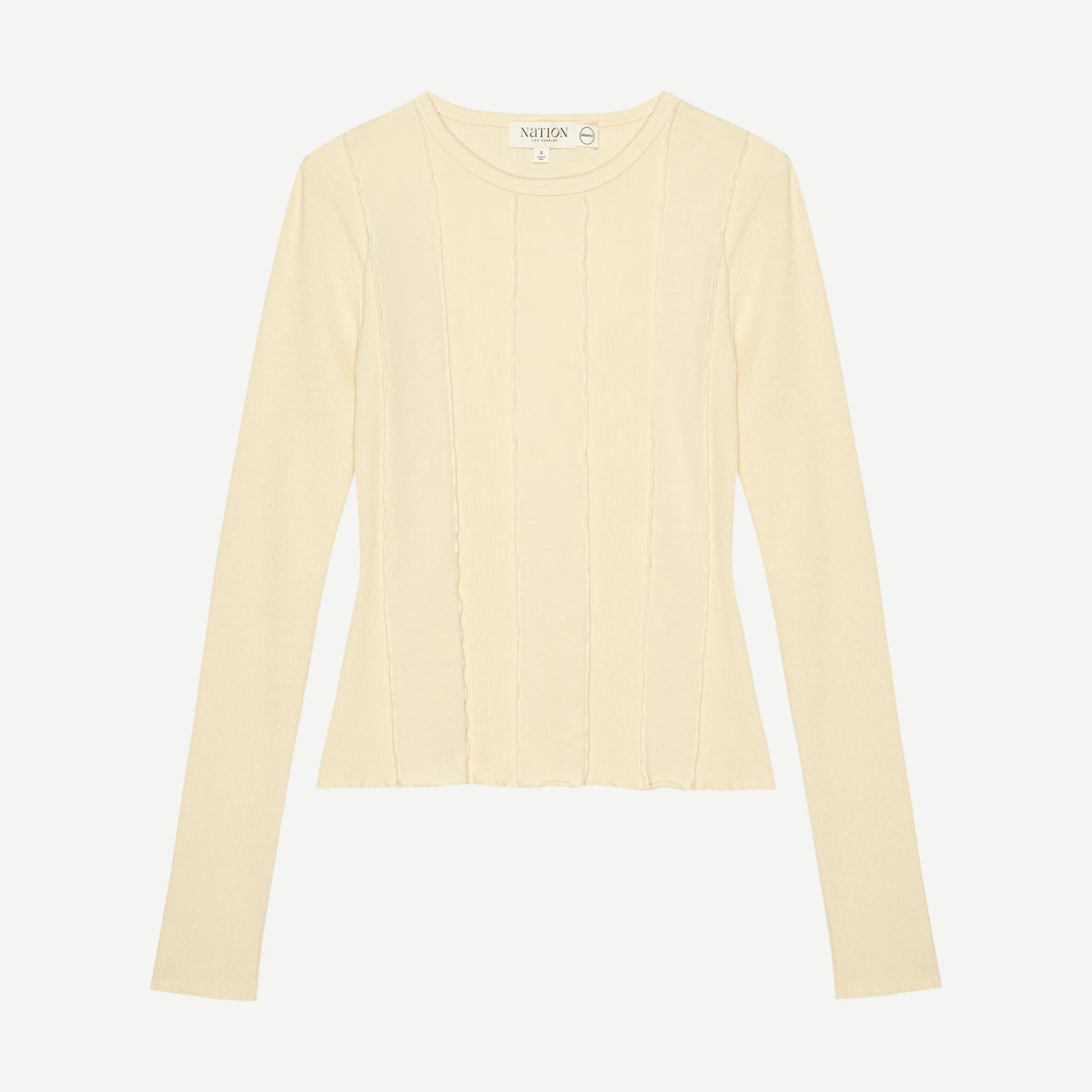 Nico Seamed Top - Parchment - Galvanic.co