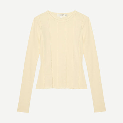 Nico Seamed Top - Parchment - Galvanic.co