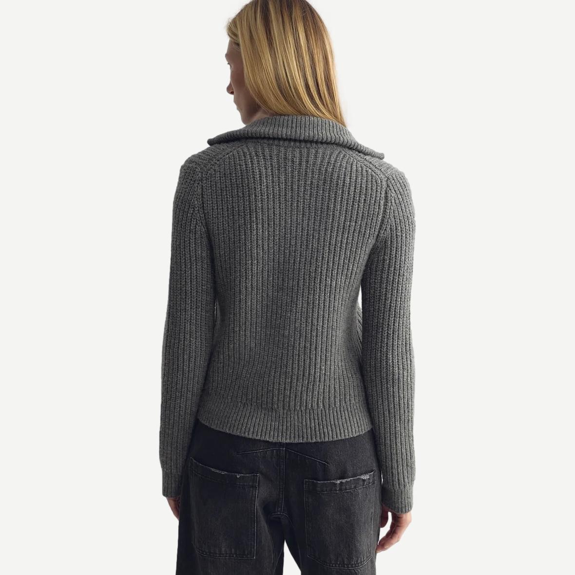 Arlen Cardigan - Medium Grey Melange - Galvanic.co