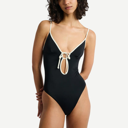 Soleil One Piece - Black/Egret - Galvanic.co