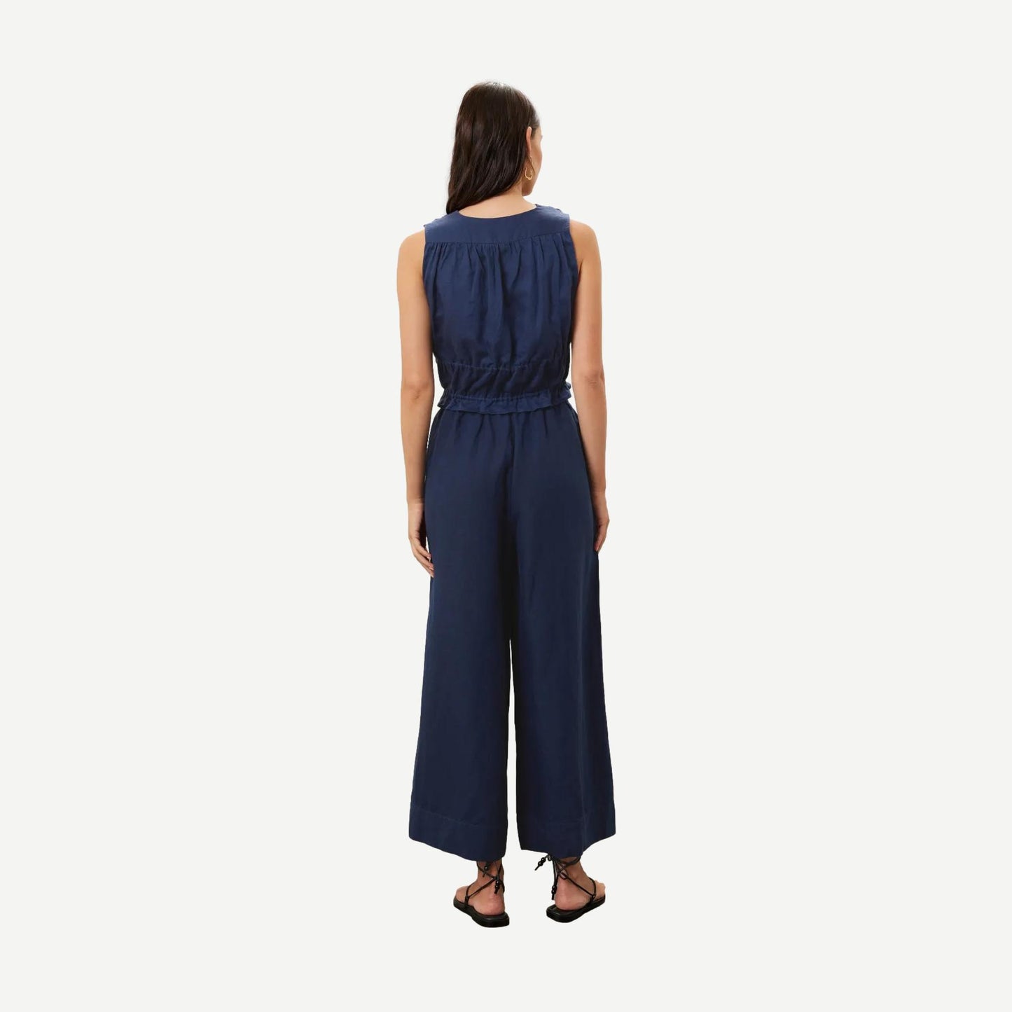 Tie Front Top - Deep Navy - Galvanic.co