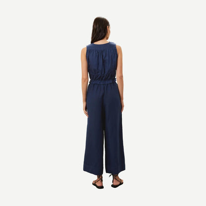 Tie Front Top - Deep Navy - Galvanic.co