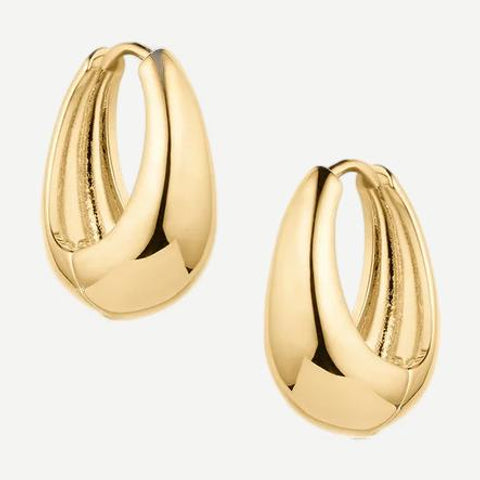 Oriana Hoop Earrings - 14K Gold Plated - Galvanic.co