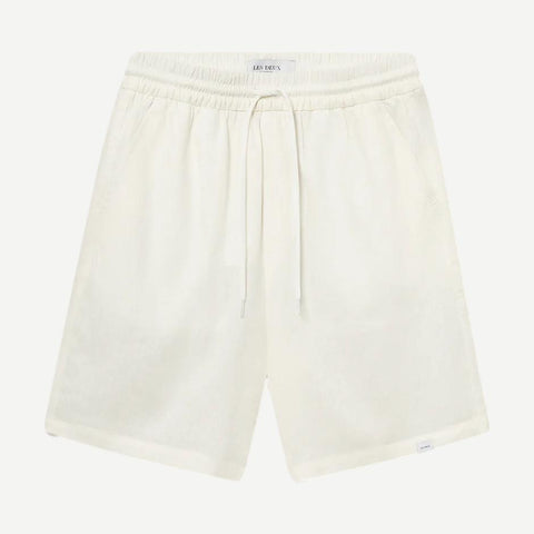Otto Linen Shorts - White - Galvanic.co