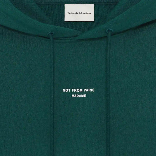 Classic Slogan Hoodie - Dark Green - Galvanic.co