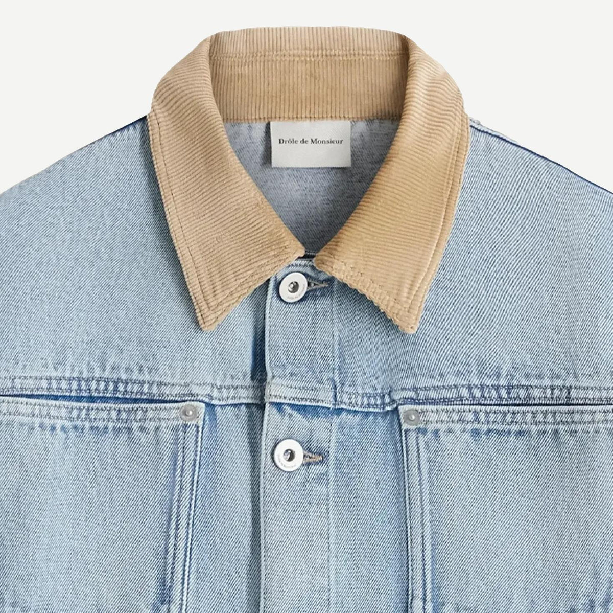 Washed Denim Jacket - Light Blue