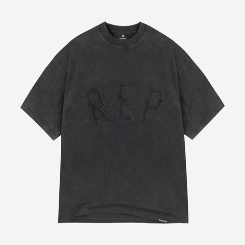 Rep Applique T-Shirt - Vintage Black - Galvanic.co