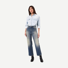 Classic Denim Shirt - Light Vintage Blue - Galvanic.co