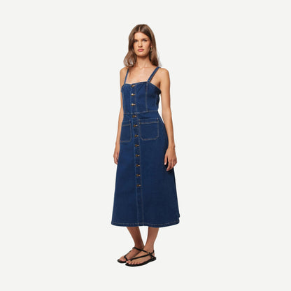 Mara Dress - Deep Blue