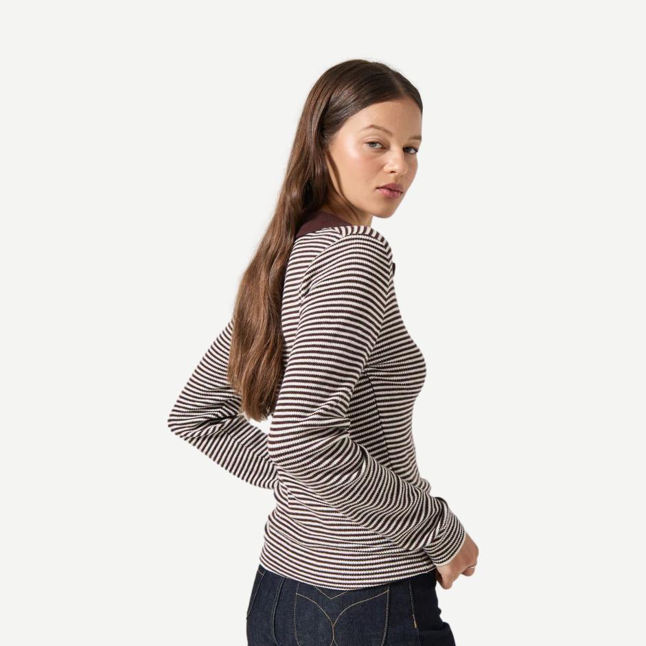 Lady Knit Top - Chocolate