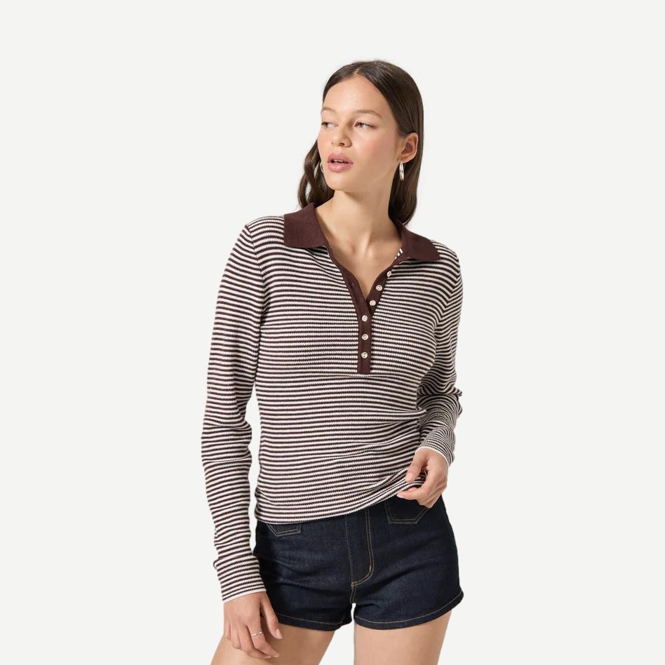 Lady Knit Top - Chocolate