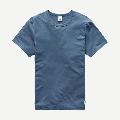 Knit Cotton Jersey T-Shirt - Washed Blue - Galvanic.co