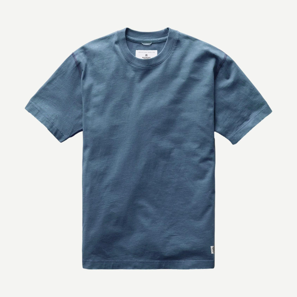 Knit Mid Weight Jersey - Washed Blue - Galvanic.co