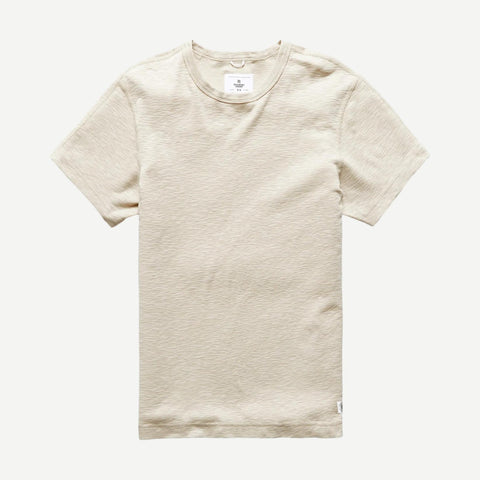 Knit 1X1 Slub T-Shirt - Dune - Galvanic.co