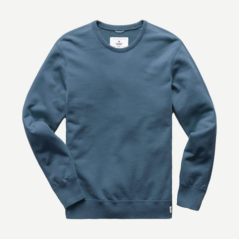 Knit Lightweight Terry Crewneck - Washed Blue - Galvanic.co