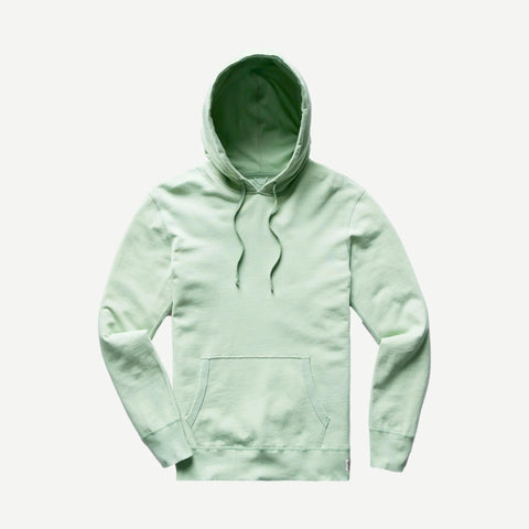 Knit Lightweight Terry Pullover Hoodie - Aloe - Galvanic.co
