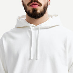 Knit Mid Wt. Terry Relaxed Fit Pullover Hoodie - Vintage White - Galvanic.co