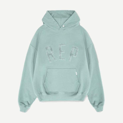 Rep Applique Hoodie - Forest Green - Galvanic.co